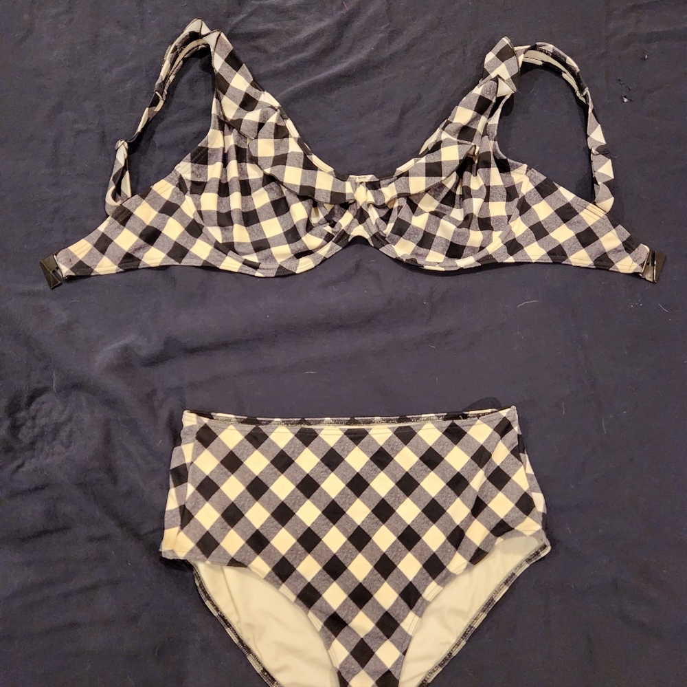 Freya Checkered Black and White Bikini